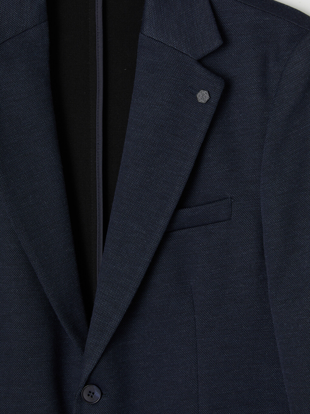 Lacivert Slim Fit Erkek Blazer Ceket-5