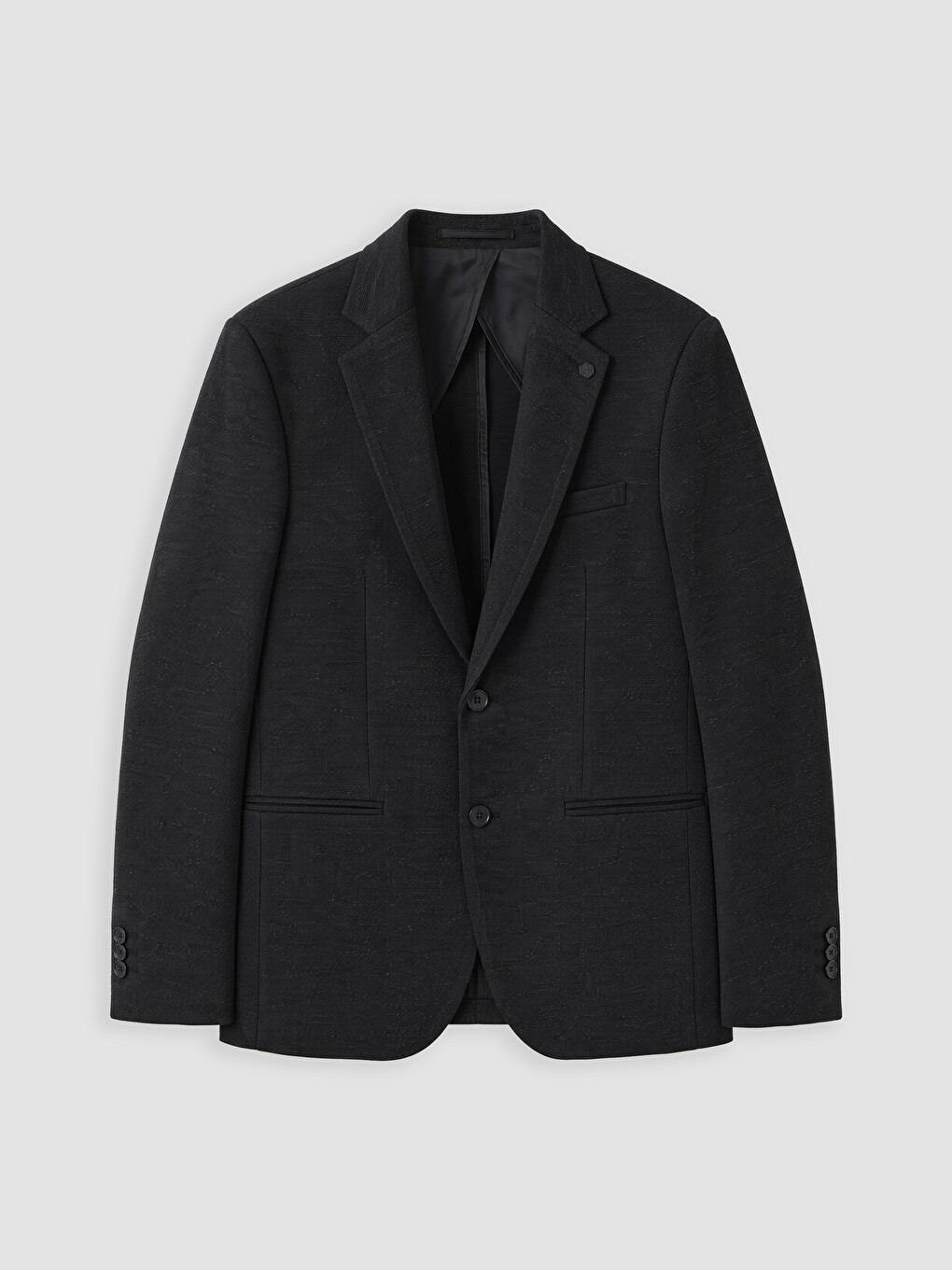 Siyah Slim Fit Erkek Blazer Ceket-3