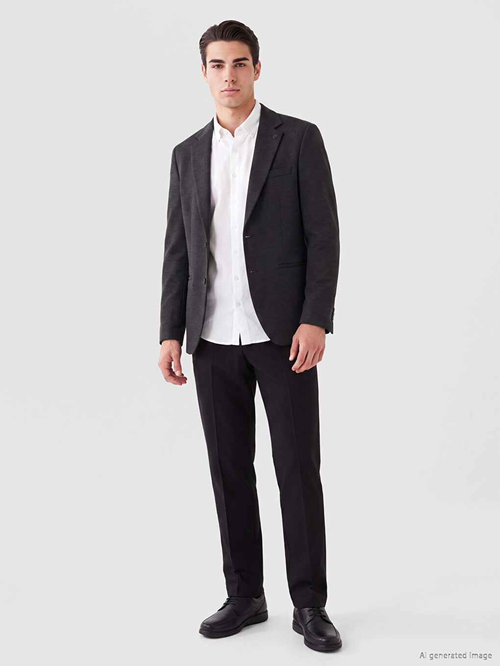 Siyah Slim Fit Erkek Blazer Ceket-1