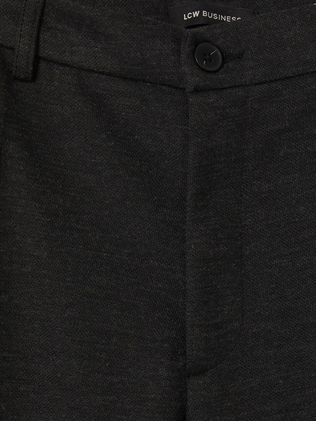Siyah Slim Fit Erkek Pileli Pantolon-1