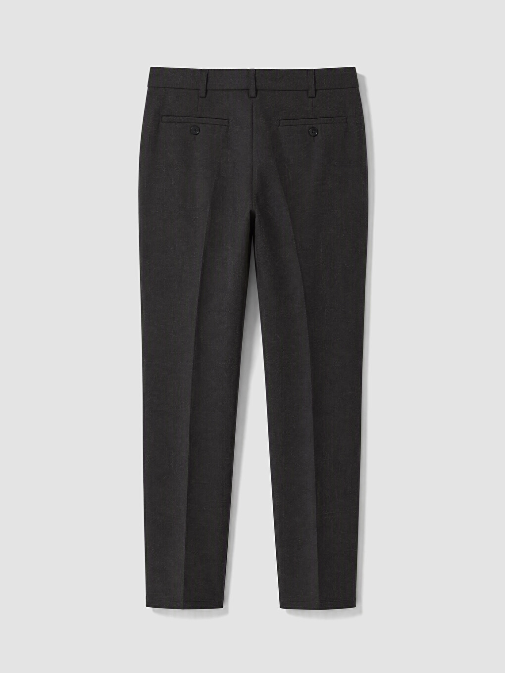 Siyah Slim Fit Erkek Pileli Pantolon-2