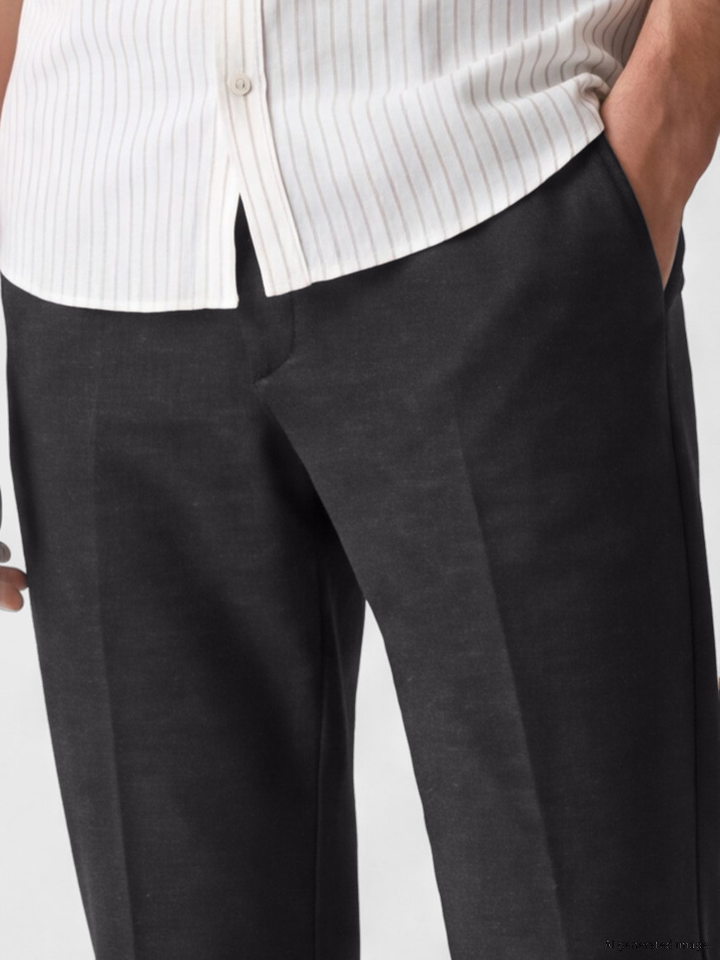 Pantaloni Bărbați Slim Fit Cu Pense-2