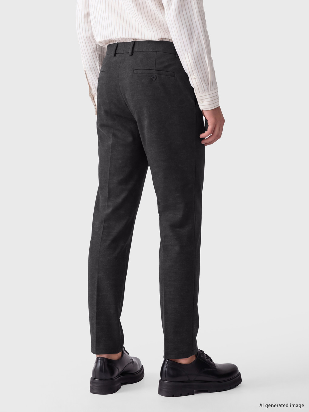 Pantaloni Bărbați Slim Fit Cu Pense-3