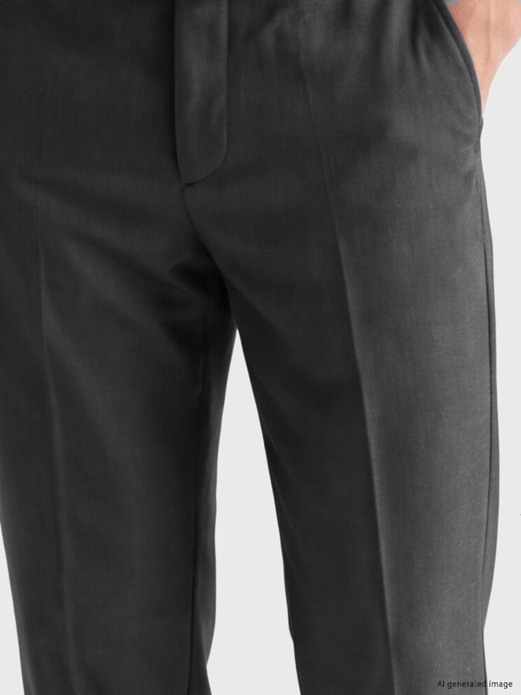 Antrasit Slim Fit Pileli Erkek Pantolon-2