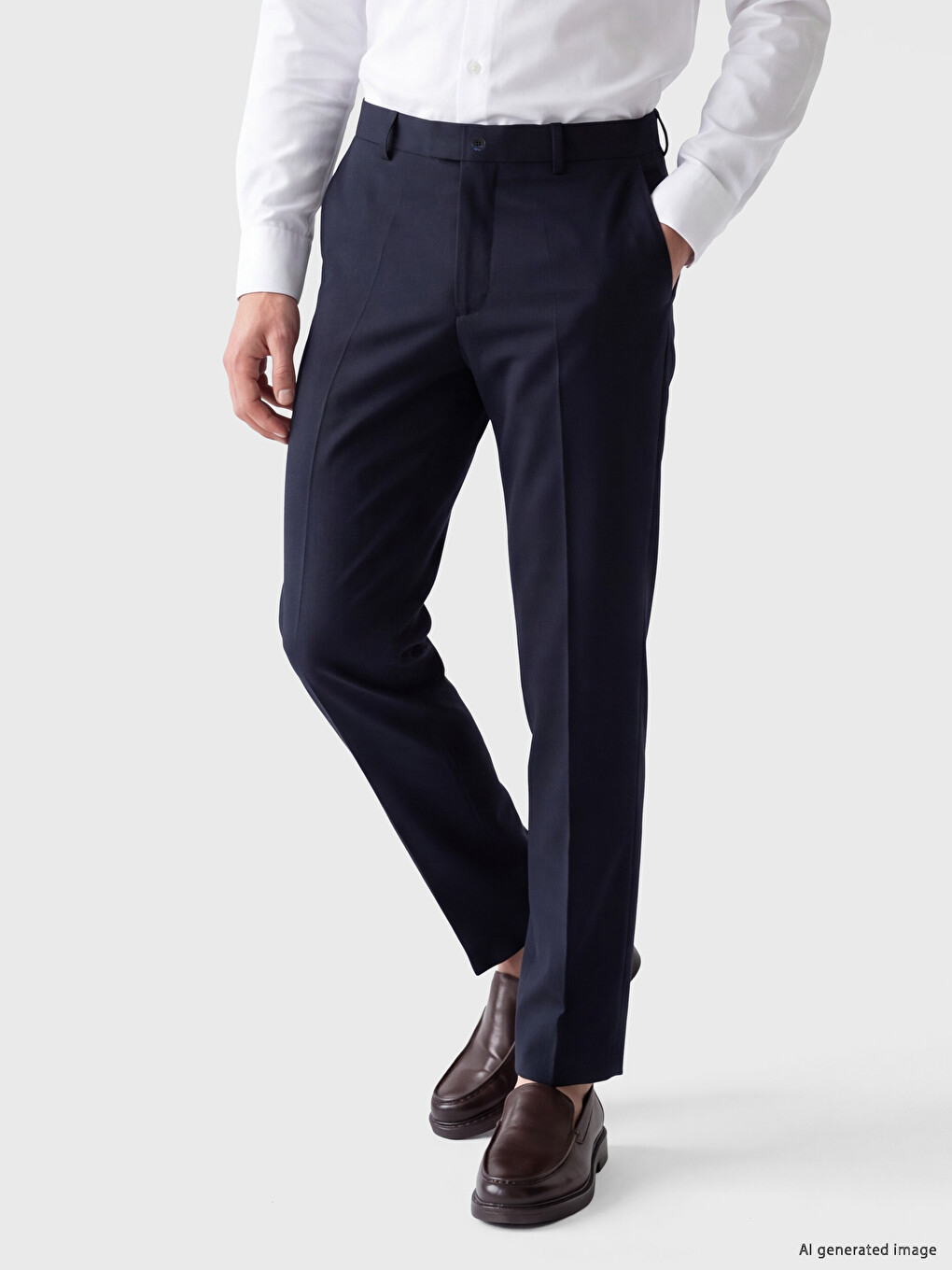 Lacivert Regular Fit Erkek Pantolon-1