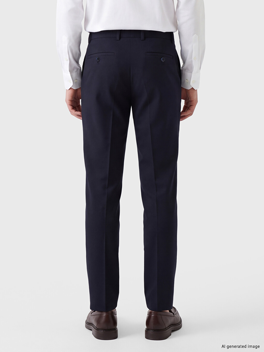 Lacivert Regular Fit Erkek Pantolon-3