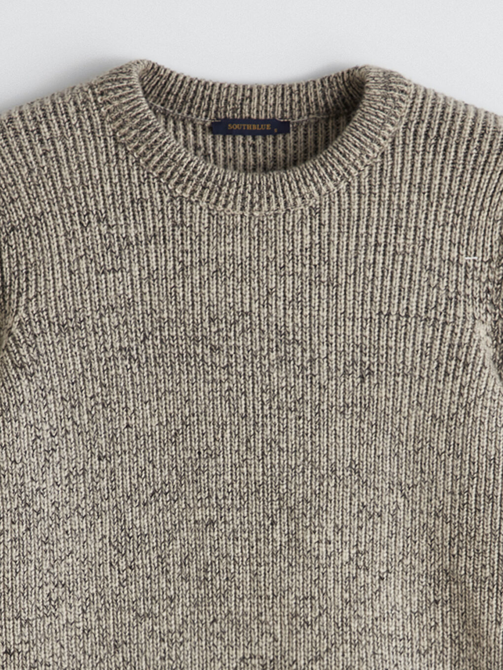 Bej Bisiklet Yaka Regular Fit Erkek Triko Kazak-5