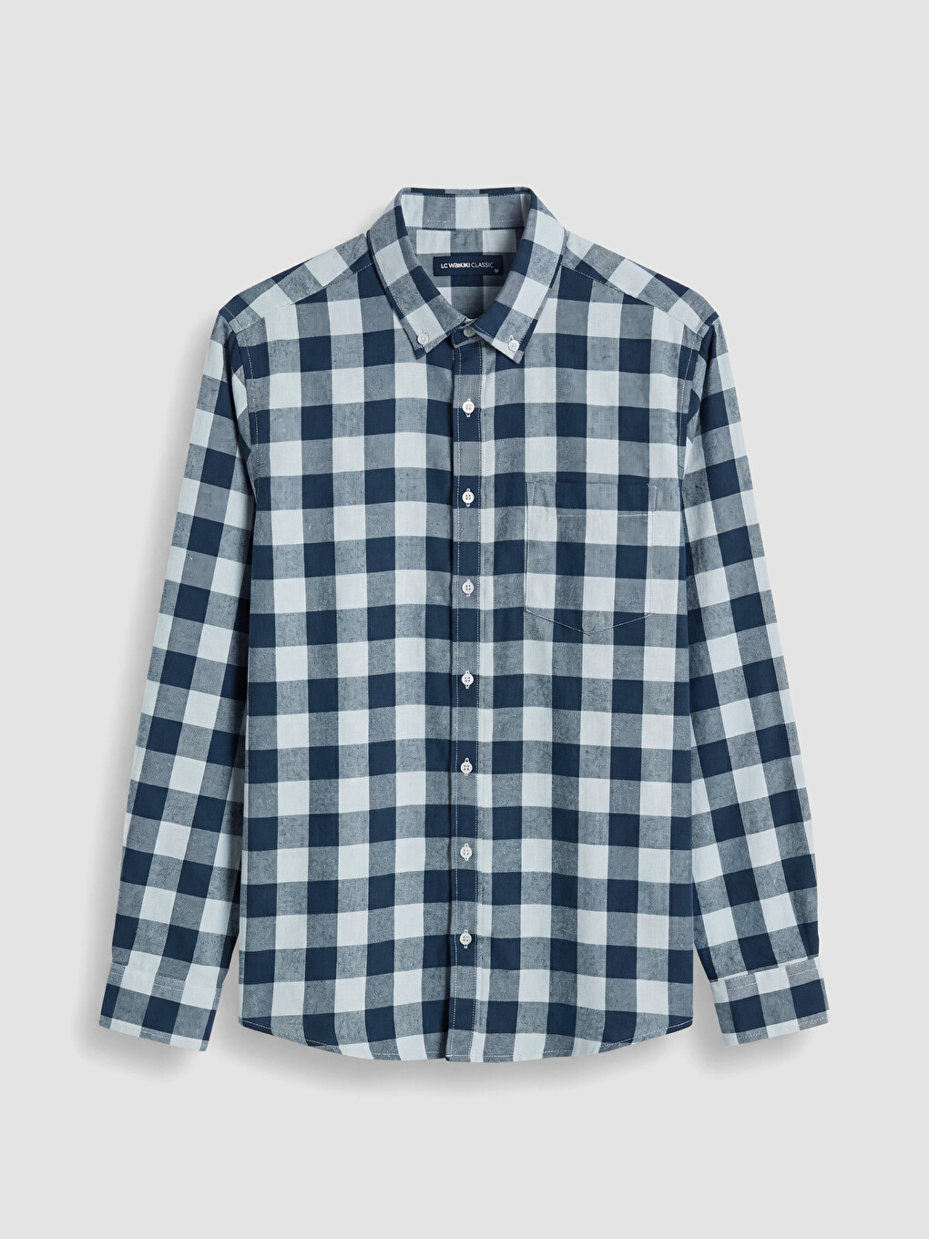 Regular Fit Ekose Gabardin Erkek Gömlek-3