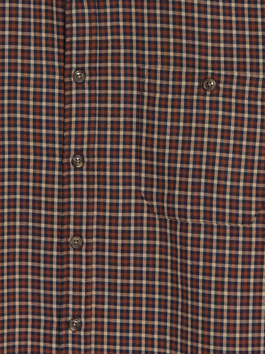 Regular Fit Plaid Twill Men's Shirt-2
