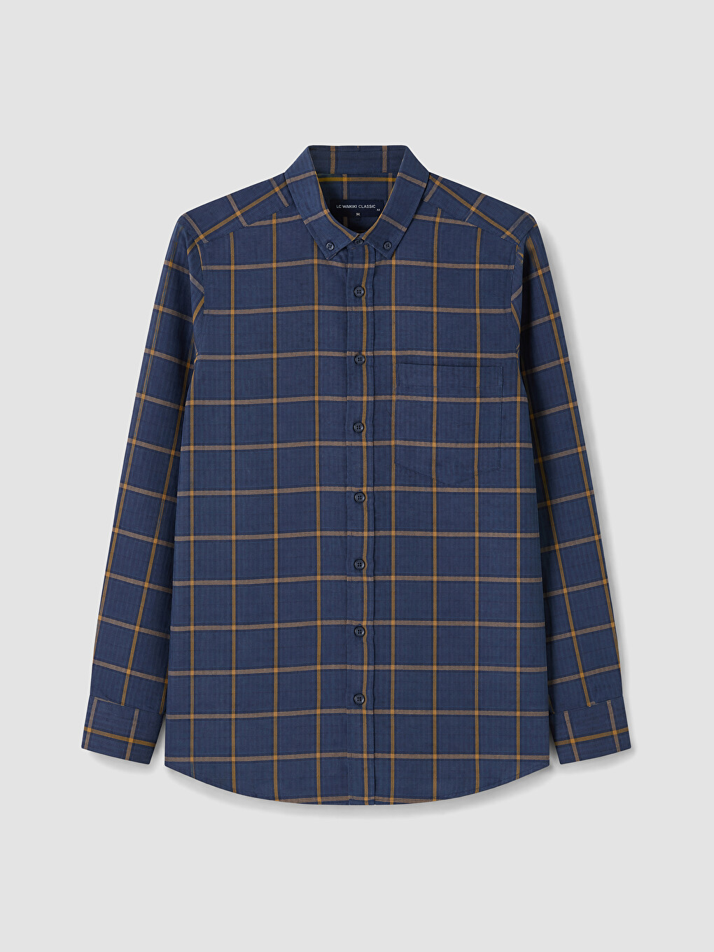 Regular Fit Plaid Men's Shirt-3