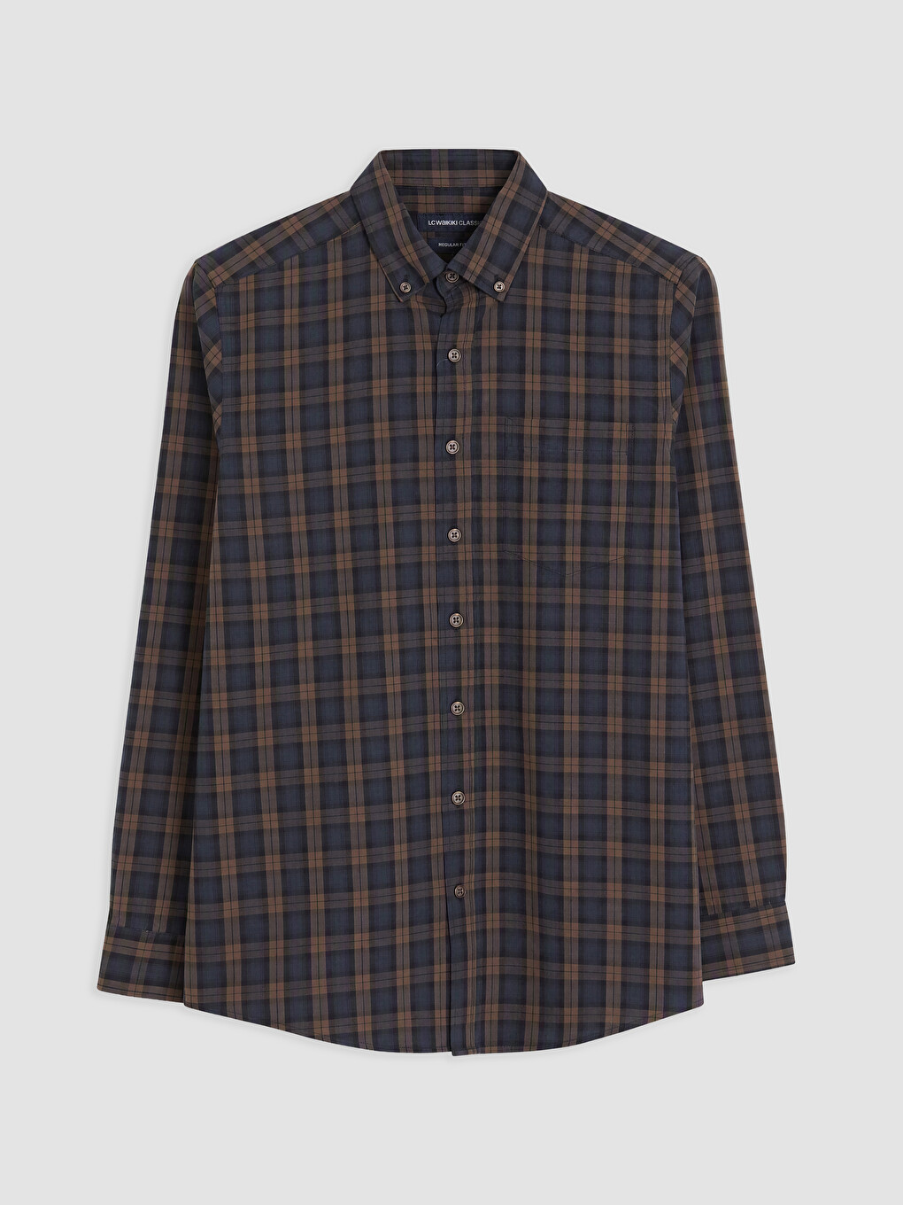 Regular Fit Plaid Men's Shirt