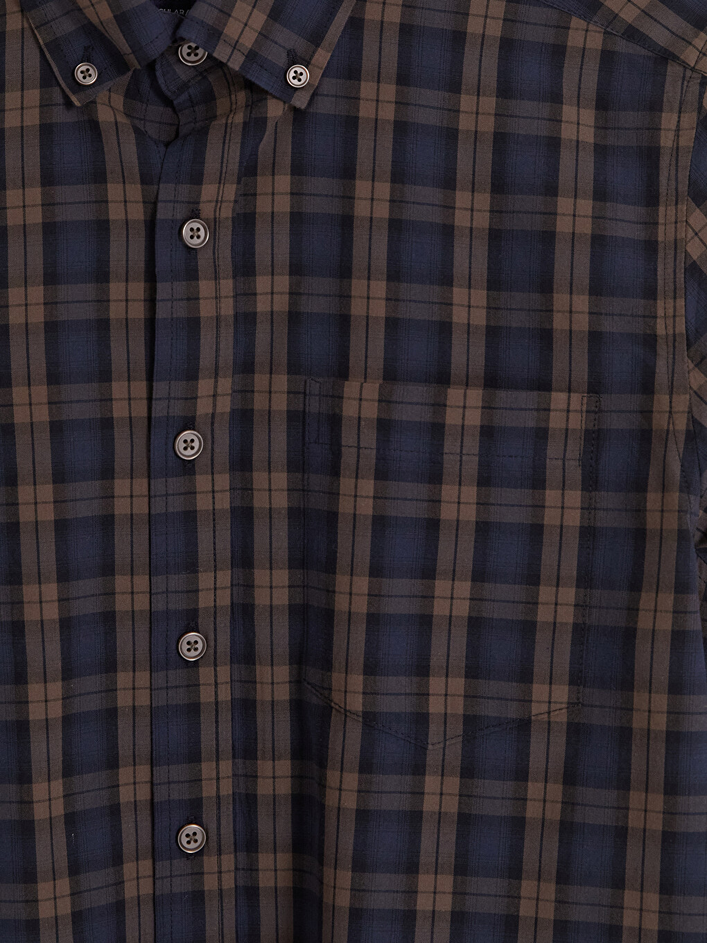 Regular Fit Plaid Men's Shirt-2