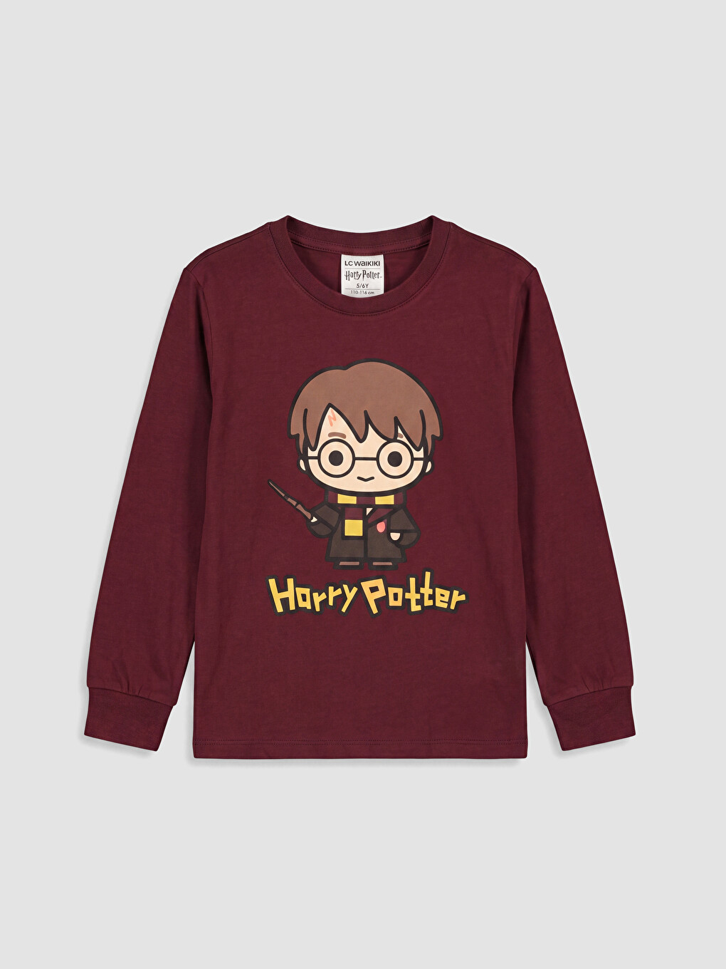 Bordo Harry Potter Baskılı Erkek Çocuk Pijama Takım-1