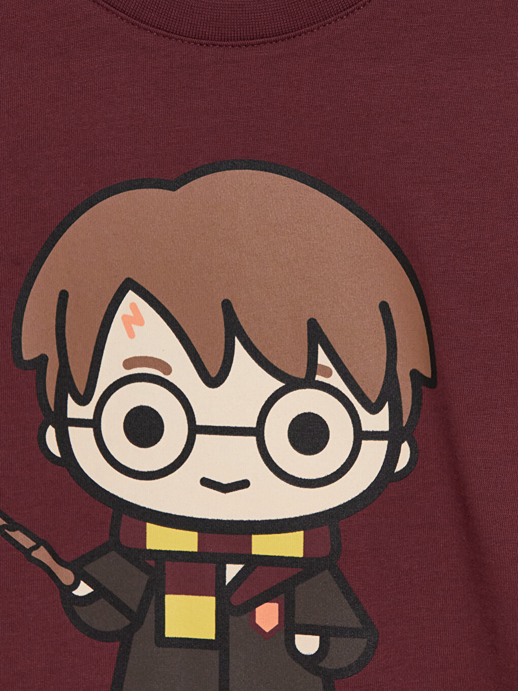 Bordo Harry Potter Baskılı Erkek Çocuk Pijama Takım-2
