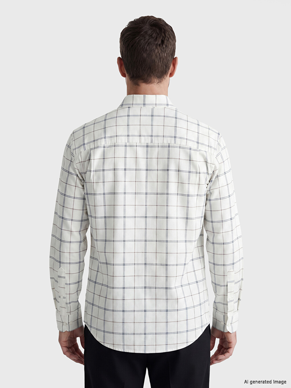 Regular Fit Plaid Oxford Men's Shirt-2