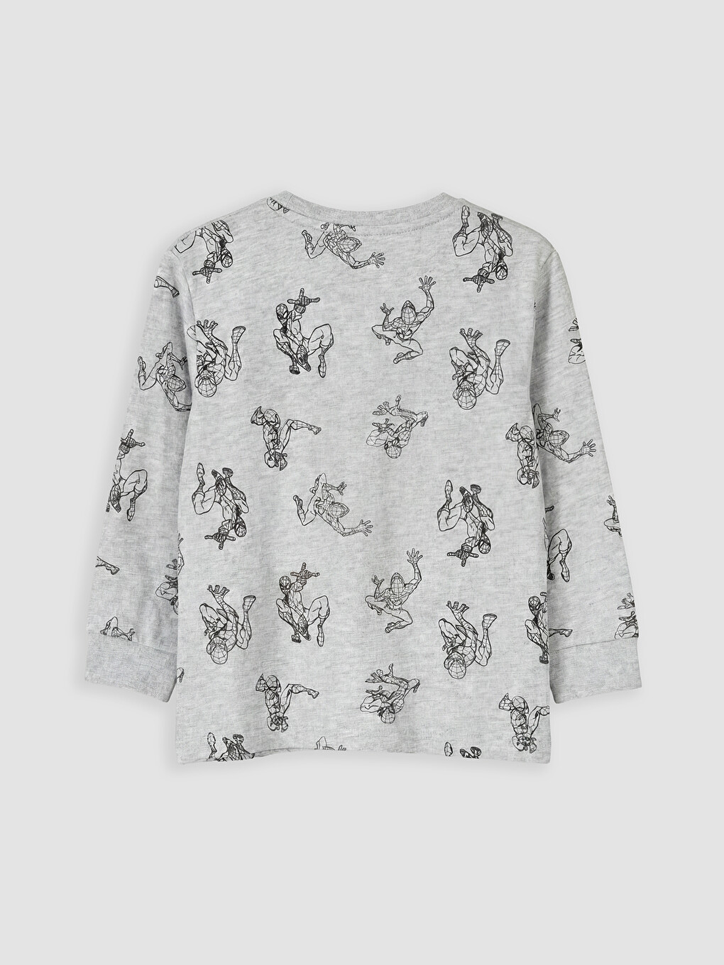 Gri Spider-man Baskılı Erkek Çocuk Pijama Takımı-3