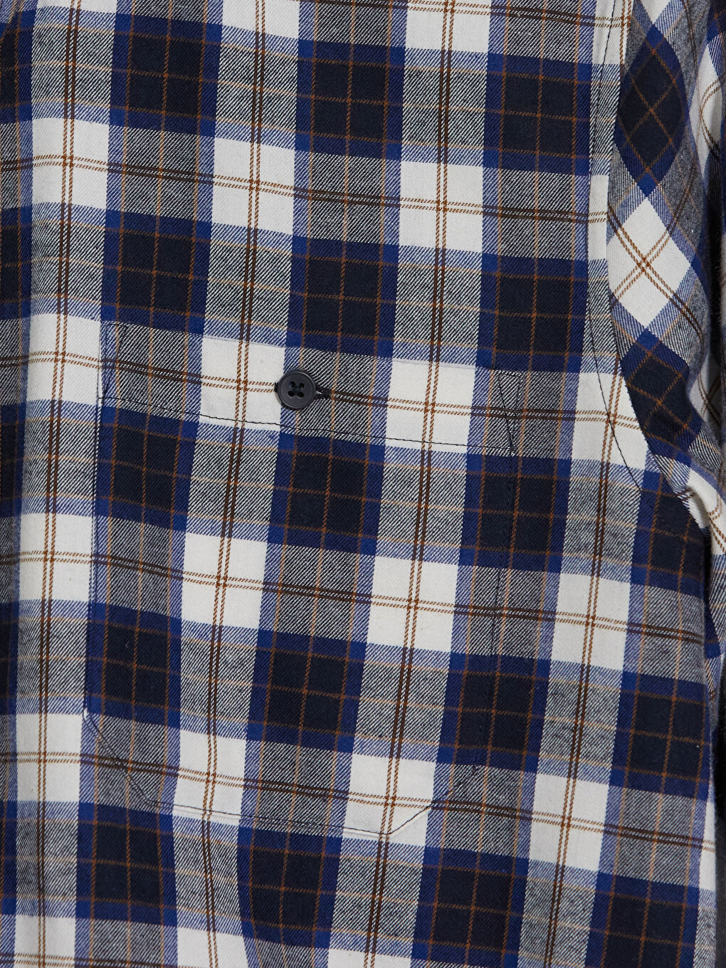 Regular Fit Plaid Twill Men's Shirt-4