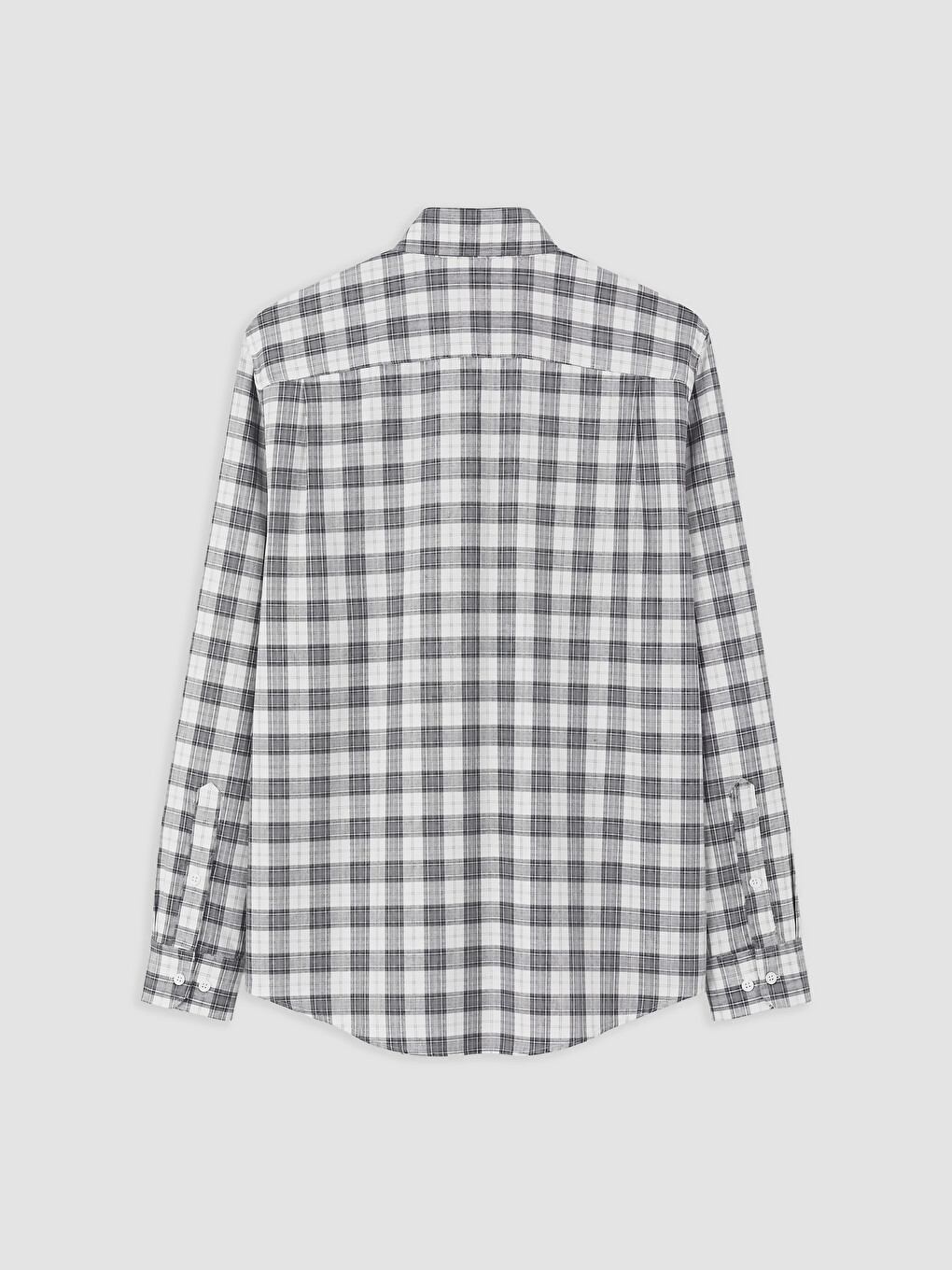 Regular Fit Plaid Twill Men's Shirt-4