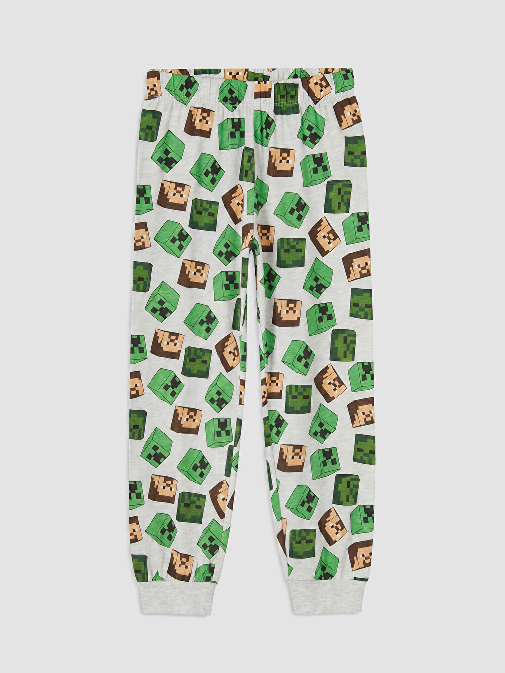 Yeşil Minecraft Baskılı Erkek Çocuk Pijama Takım-4