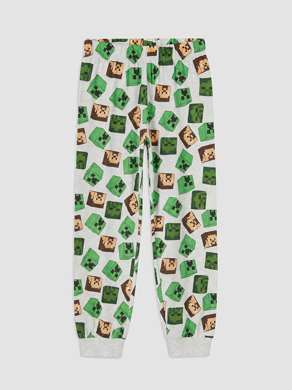 Yeşil Minecraft Baskılı Erkek Çocuk Pijama Takım-6