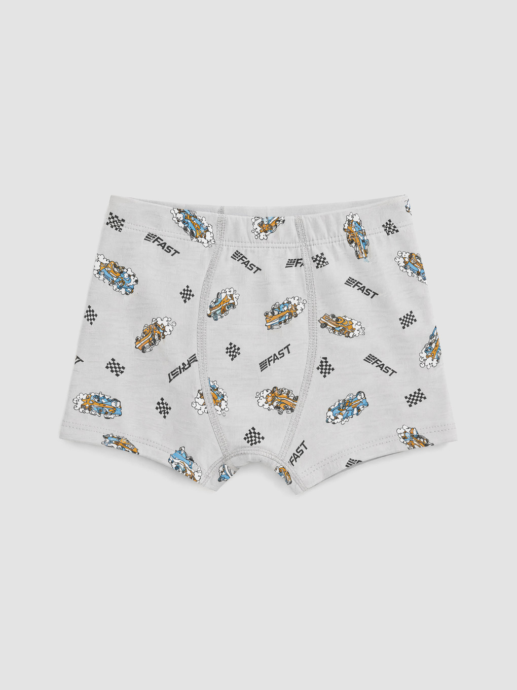 Gri Desenli Erkek Çocuk Boxer