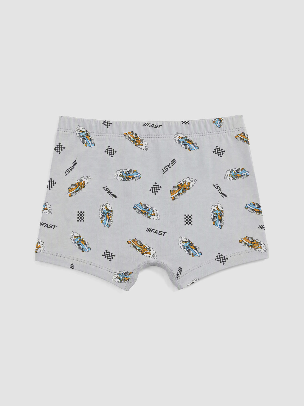 Gri Desenli Erkek Çocuk Boxer-1