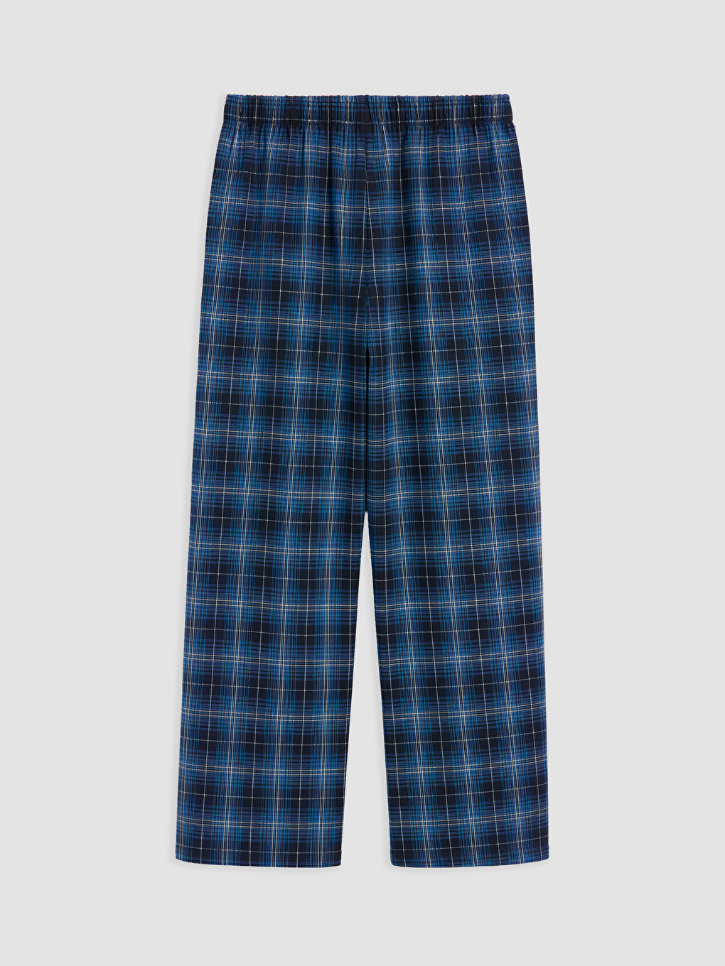 Lacivert Regular Fit Ekose Erkek Pijama Takım-4