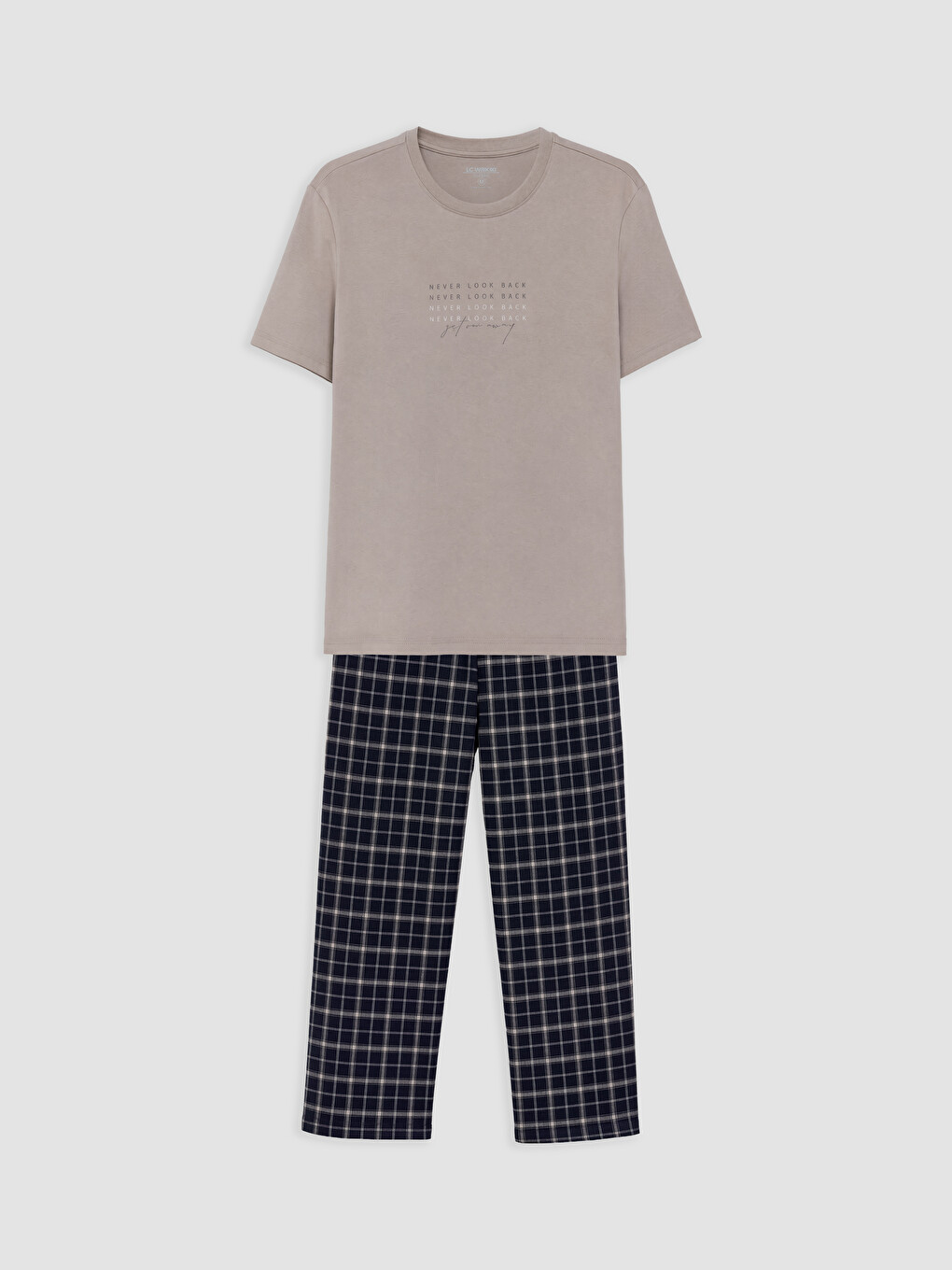 Mann Dunkelblau Pyjama-set-4