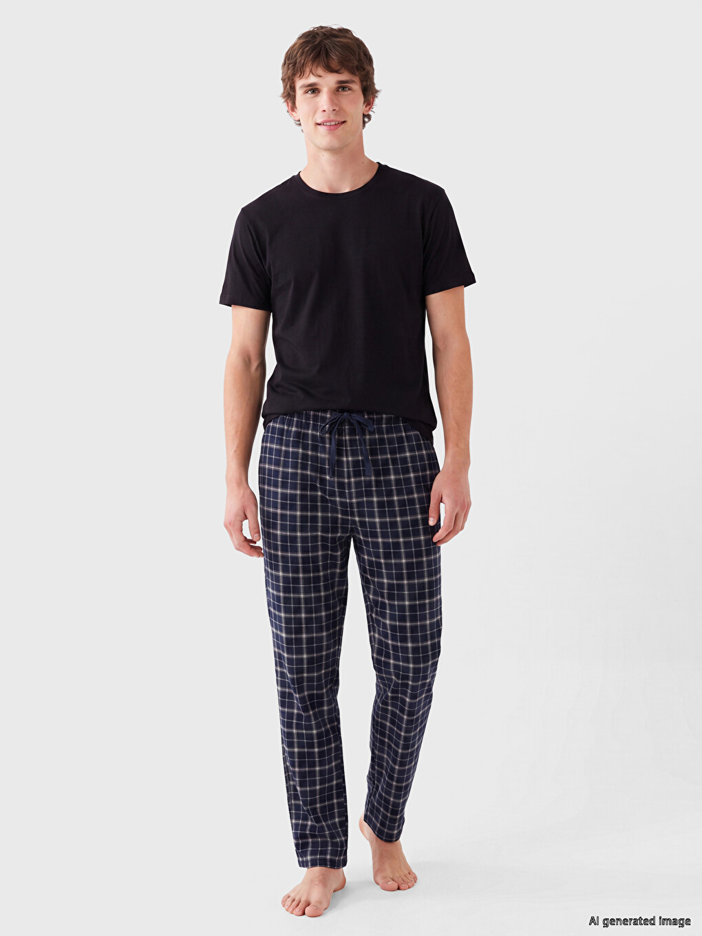 Mann Dunkelblau Pyjama-set
