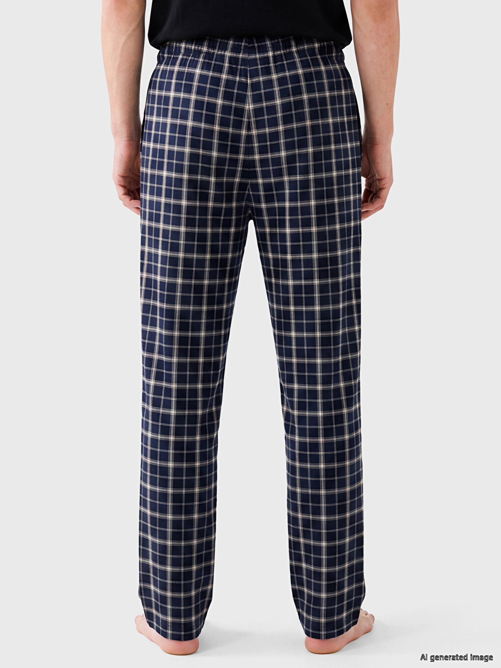 Mann Dunkelblau Pyjama-set-3