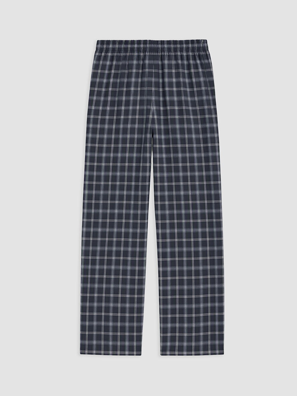 Lacivert Regular Fit Ekose Erkek Pijama Takımı-4