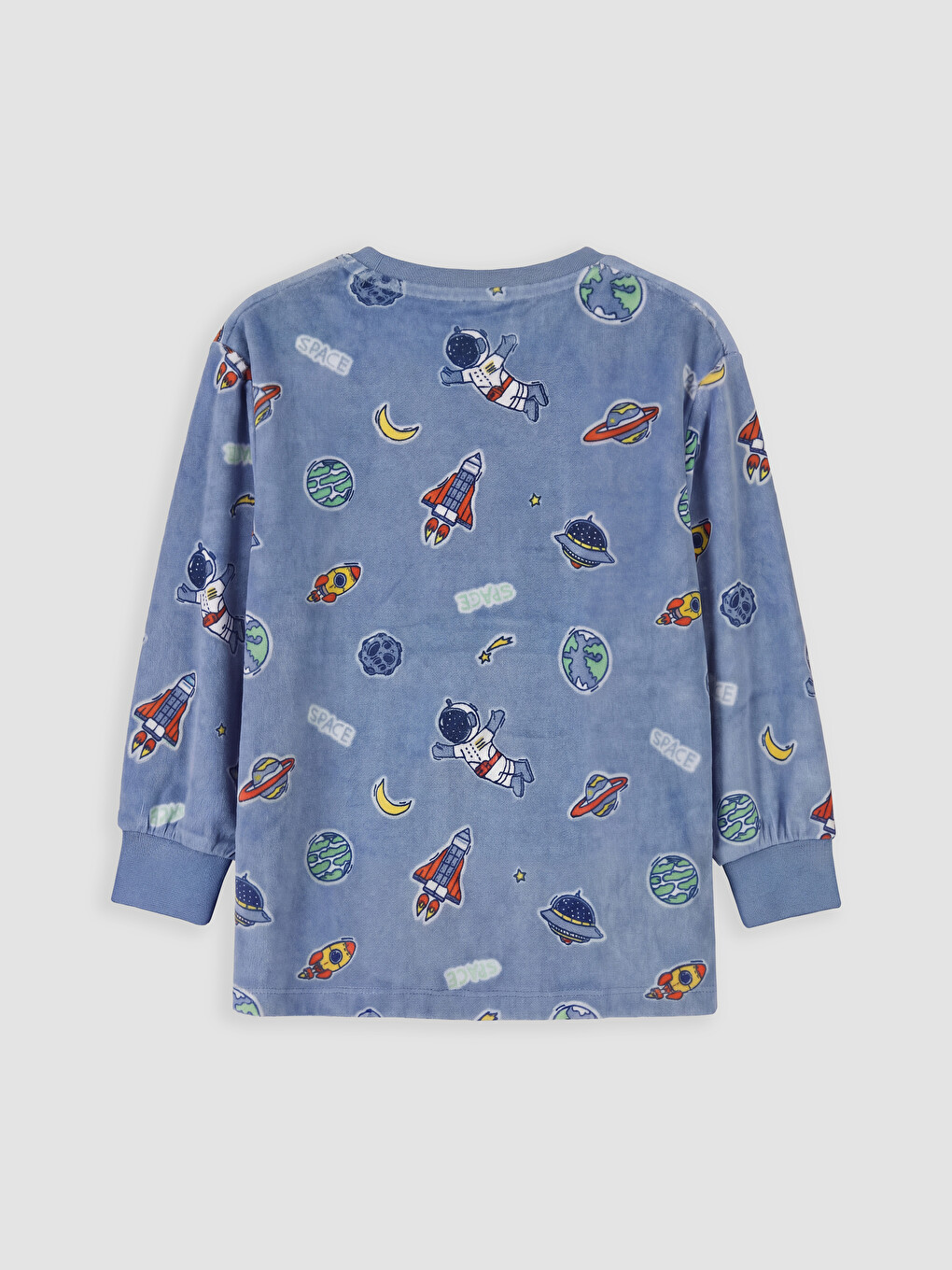 Bisiklet Yaka Baskılı Erkek Çocuk Pijama Takımı-3