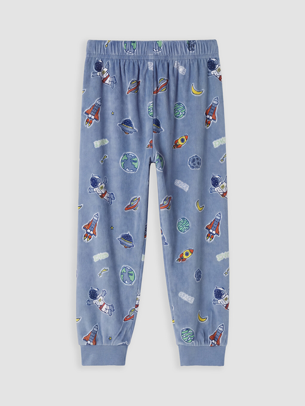 Bisiklet Yaka Baskılı Erkek Çocuk Pijama Takımı-4