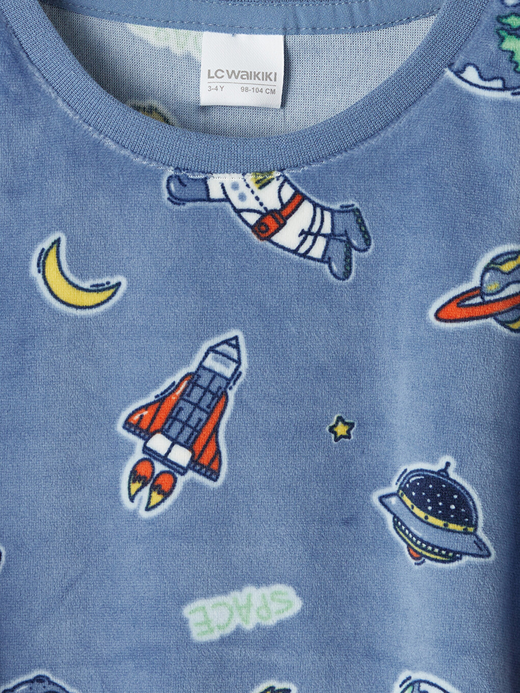 Bisiklet Yaka Baskılı Erkek Çocuk Pijama Takımı-5