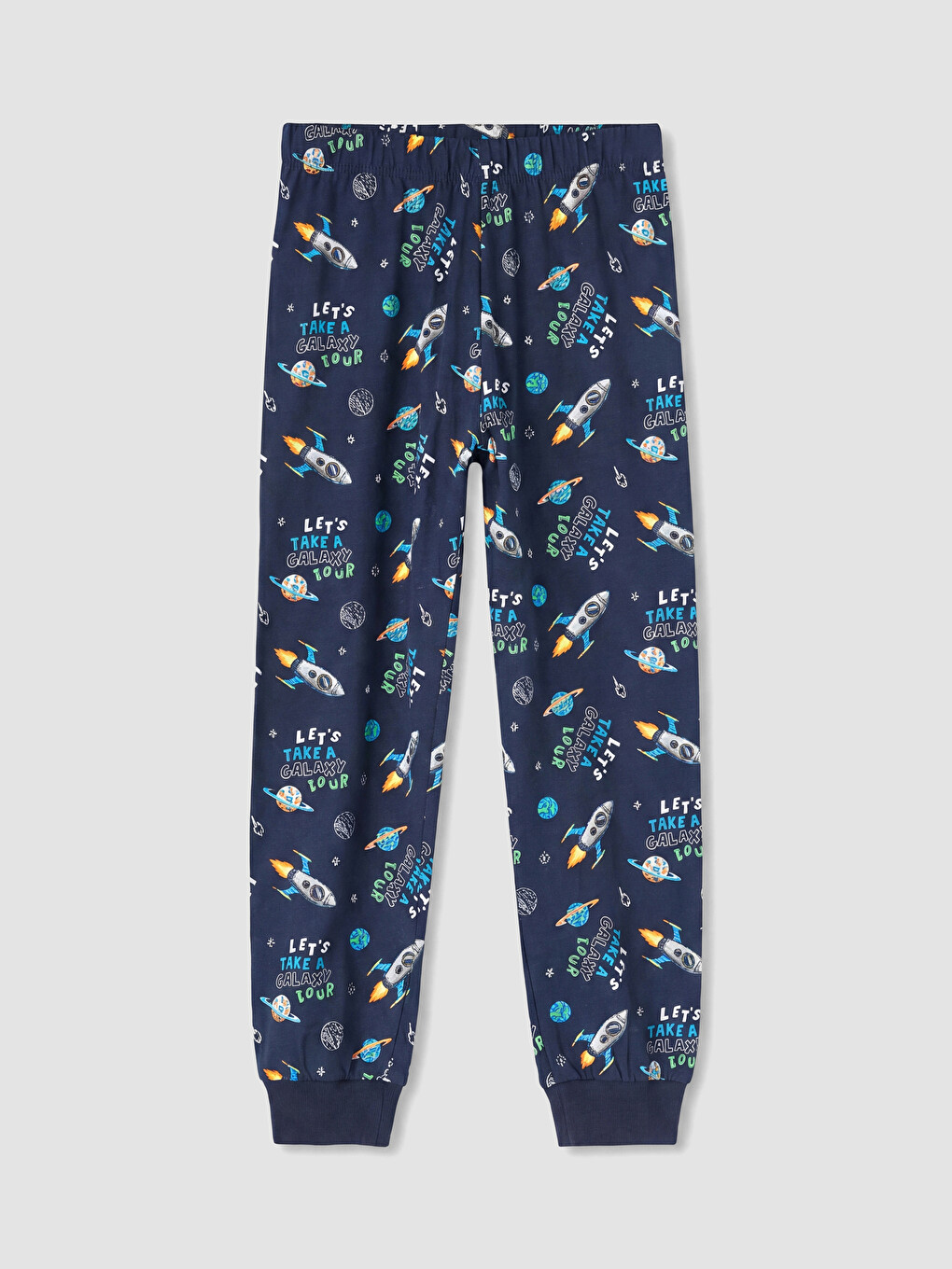 Lacivert Baskılı Erkek Çocuk Pijama Takım-4