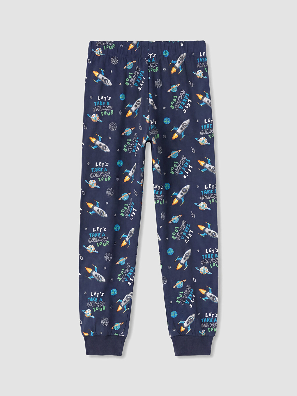 Lacivert Baskılı Erkek Çocuk Pijama Takım-5