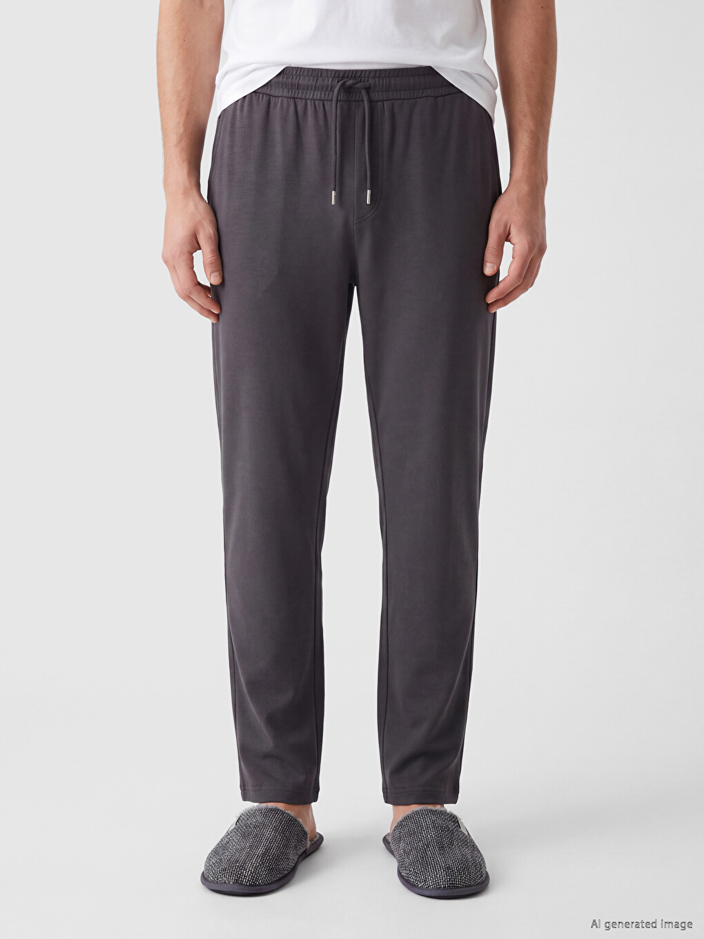 Antrasit Regular Fit Erkek Pijama Altı-1