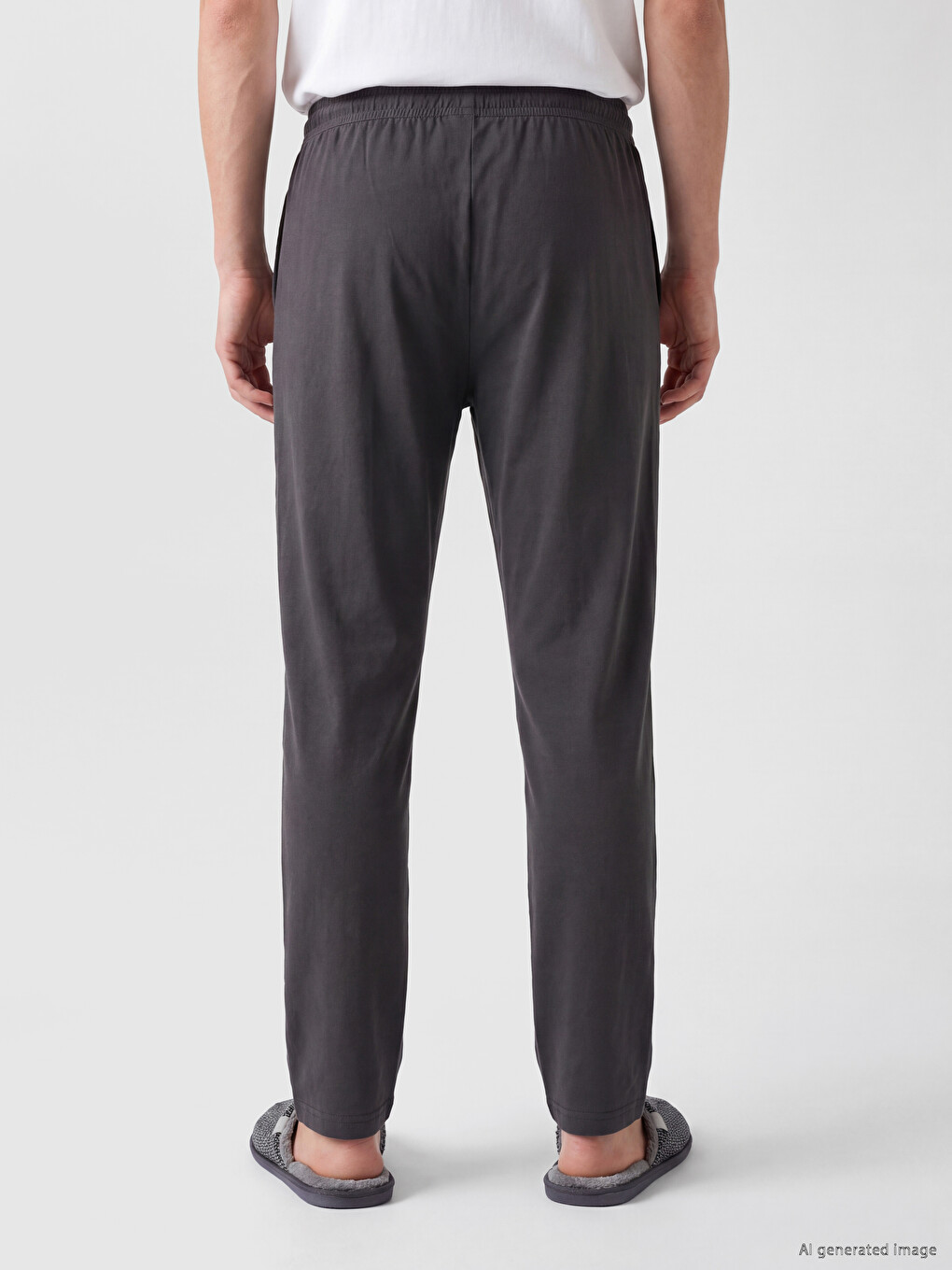 Antrasit Regular Fit Erkek Pijama Altı-3
