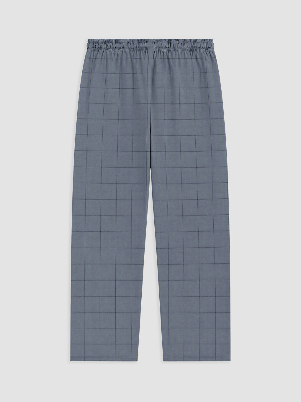 Antrasit Regular Fit Ekose Erkek Pijama Alt-4