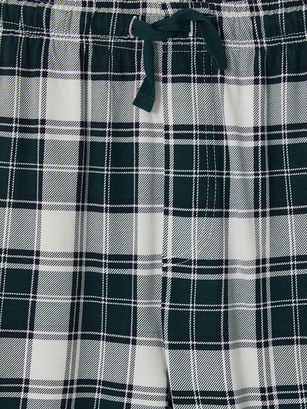 Yeşil Regular Fit Ekose Erkek Pijama Altı-5