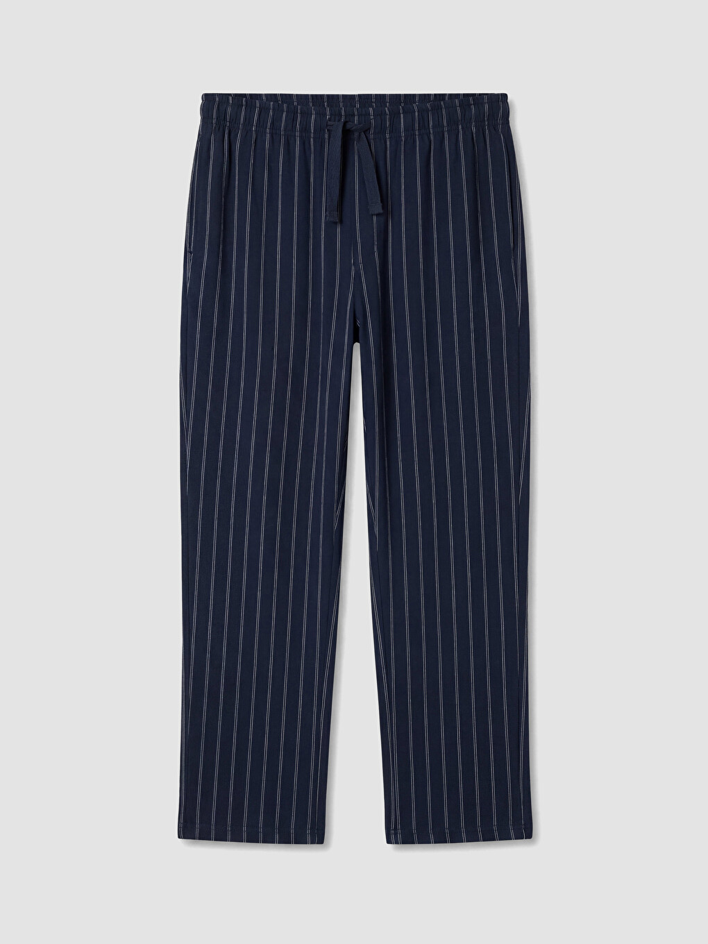 Lacivert Regular Fit Çizgili Erkek Pijama Altı-4