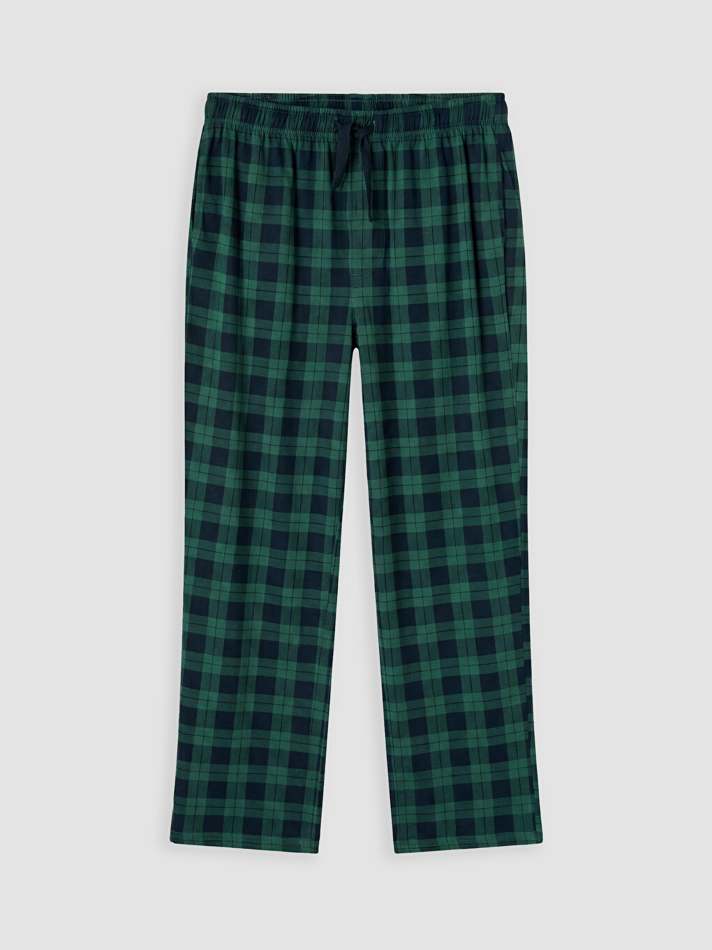 Regular Fit Ekose Erkek Pijama Alt-4