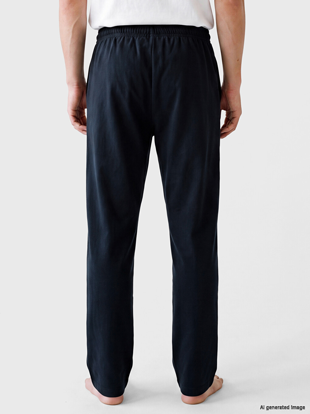Lacivert Regular Fit Erkek Pijama Alt-2