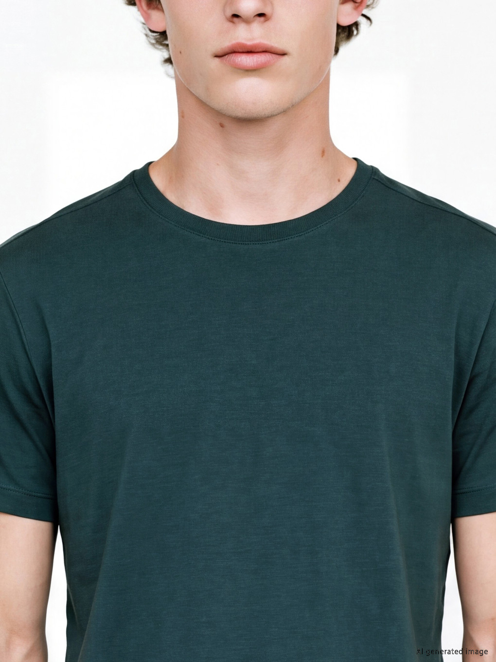 Crew Neck Short Sleeve Men's Pyjamas Top-2