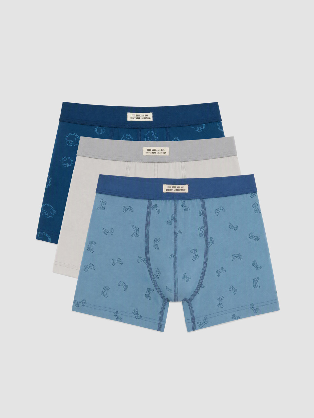 Bokserë Me Prerje Të Rregullt 3-pack Për Burra