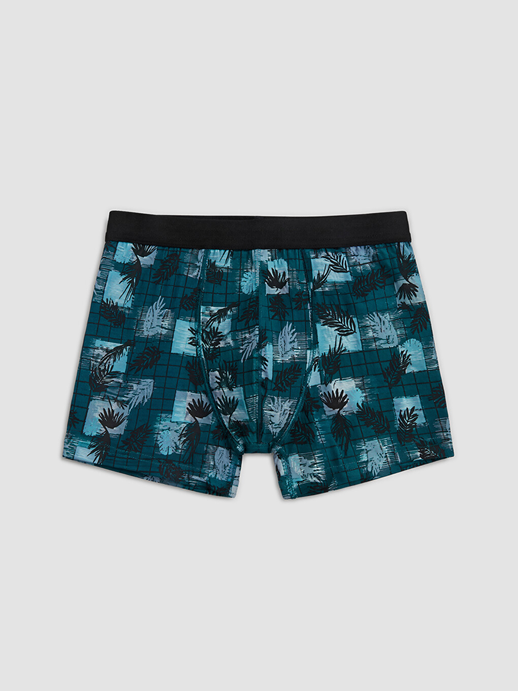 Gri Pamuklu Esnek Erkek Boxer 3'lü-2