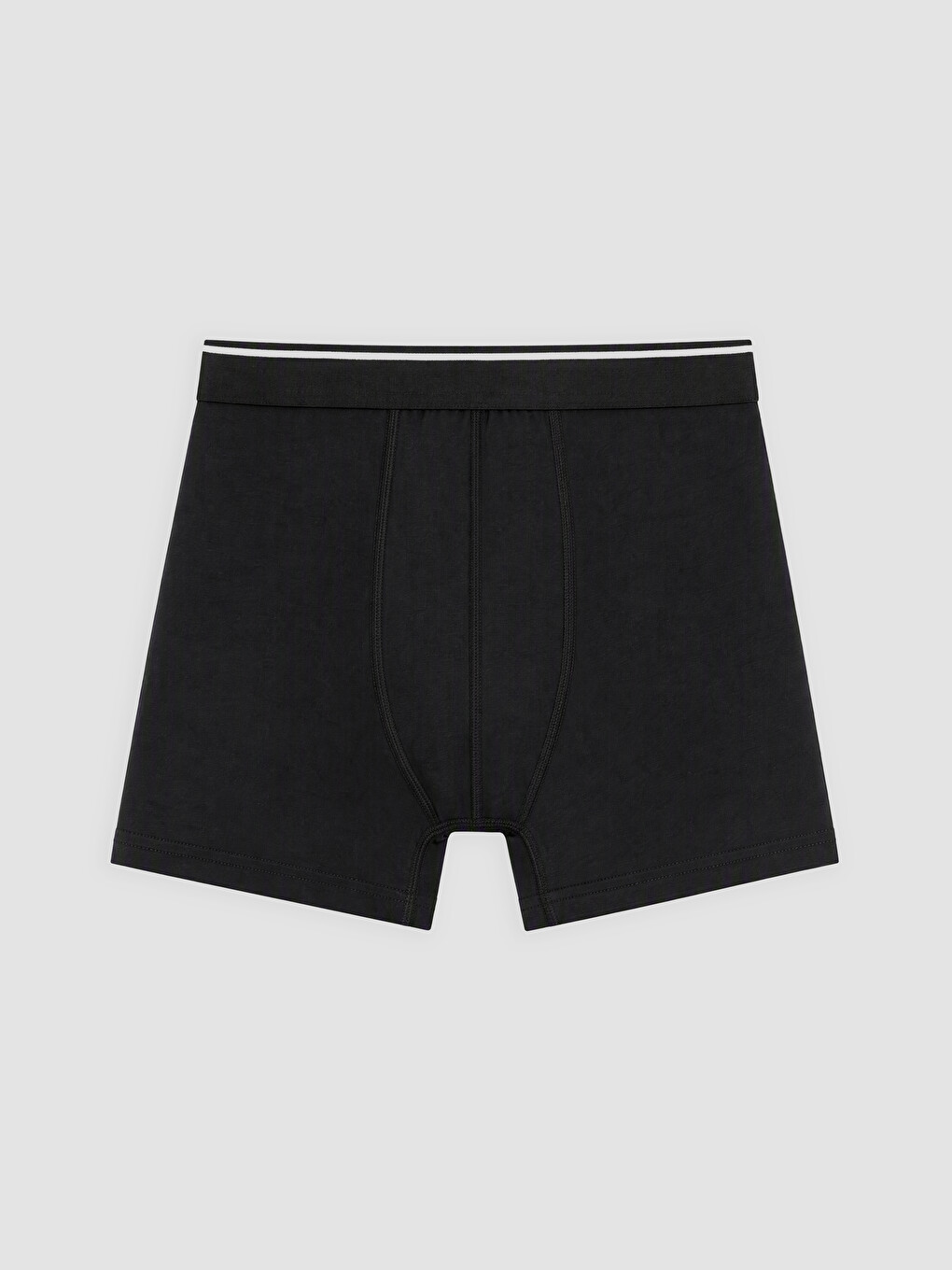 Siyah Pamuklu Esnek Erkek Boxer