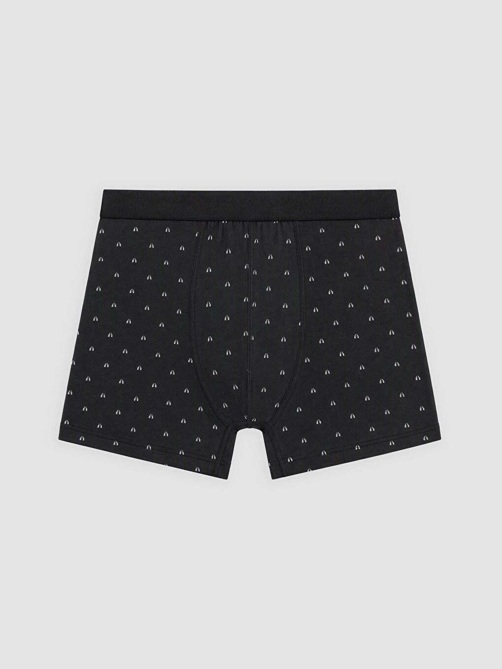 Siyah Pamuklu Esnek Erkek Boxer