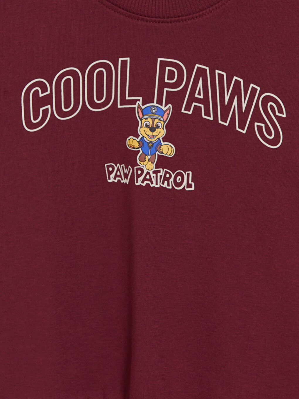 Bordo Paw Patrol Baskılı Erkek Çocuk Sweatshirt-1