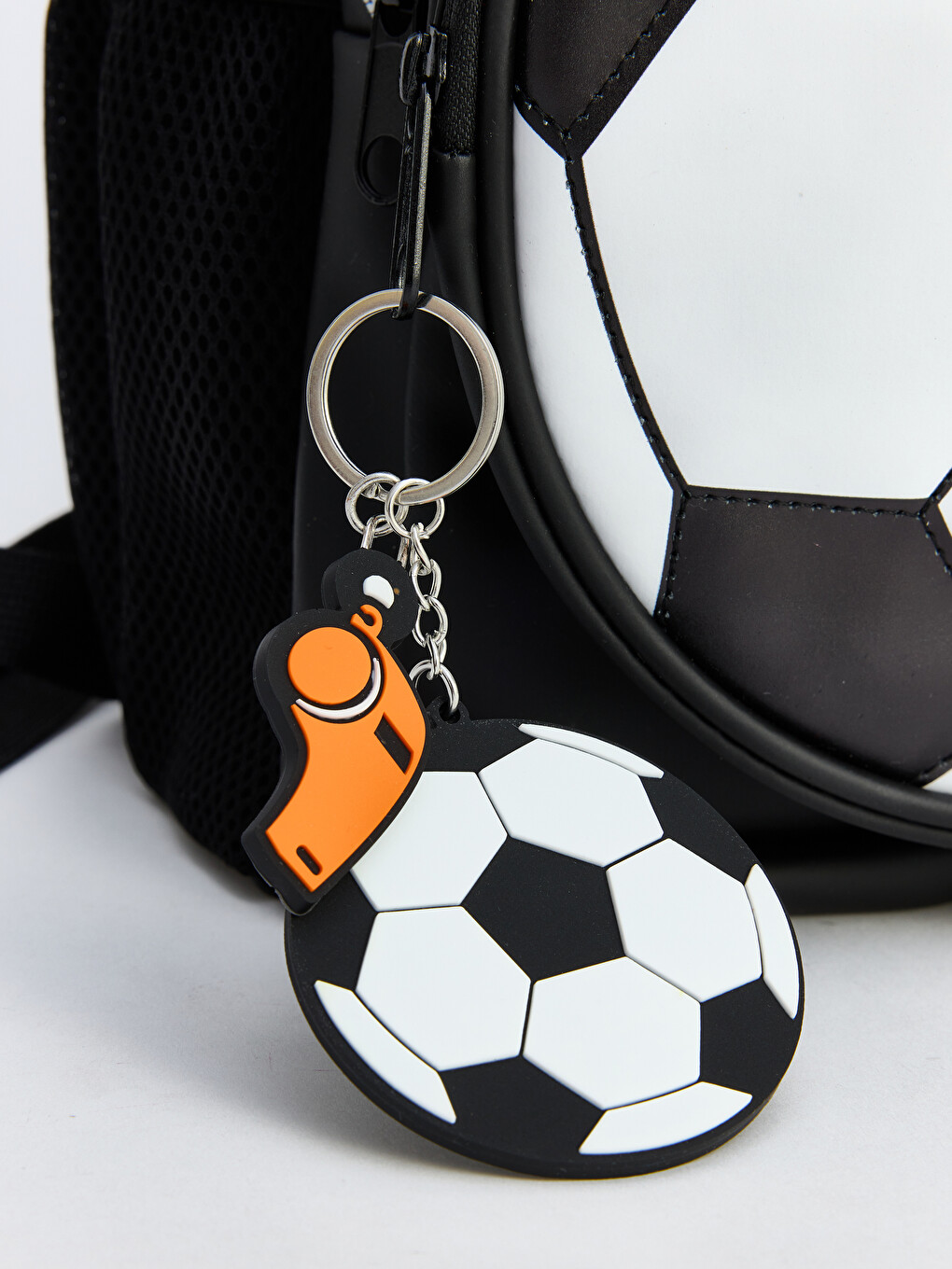 Siyah Futbol Topu Baskılı Erkek Çocuk Sırt Çantası-3